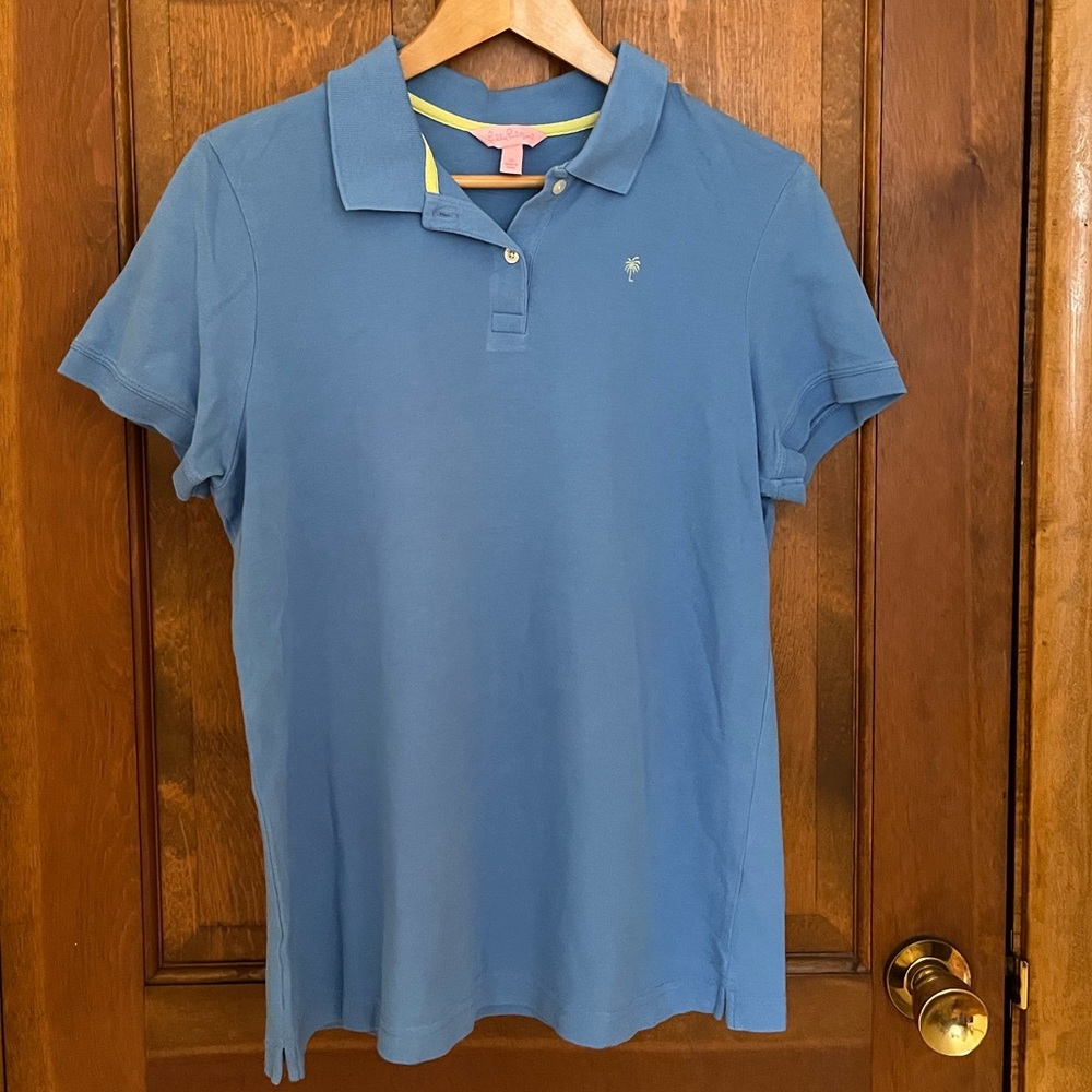 Lilly Pulitzer blue polo xl